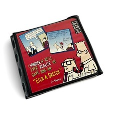 VTG "Etch-A-Sketch" DILBERT CD Case Wallet by Shak Pak 1996 Humor Cartoon Comics
