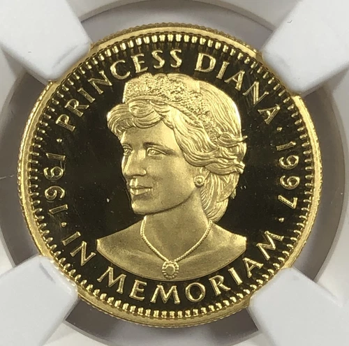 1997 Liberia Gold $100. NGC PR69 Ultra Cam. Princess Diana. .1998oz pure gold