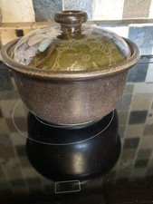 DIANA WORTHY Crich Studio Pottery: Vintage Sgraffito Stoneware Crock Bowl