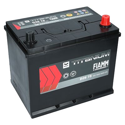 Autobatterie 12V 75Ah 640A/EN Fiamm Titanium Black D2675 Starterbatterie PKW