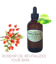 4 oz Glass Bottle 100% Rosehip Oil Pure Organic Rose Hip Seed Oil Unrefined