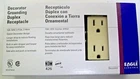 Box of (10) Eagle 1107V 15 Amp 125V Decora Grounding Duplex Receptacles Ivory
