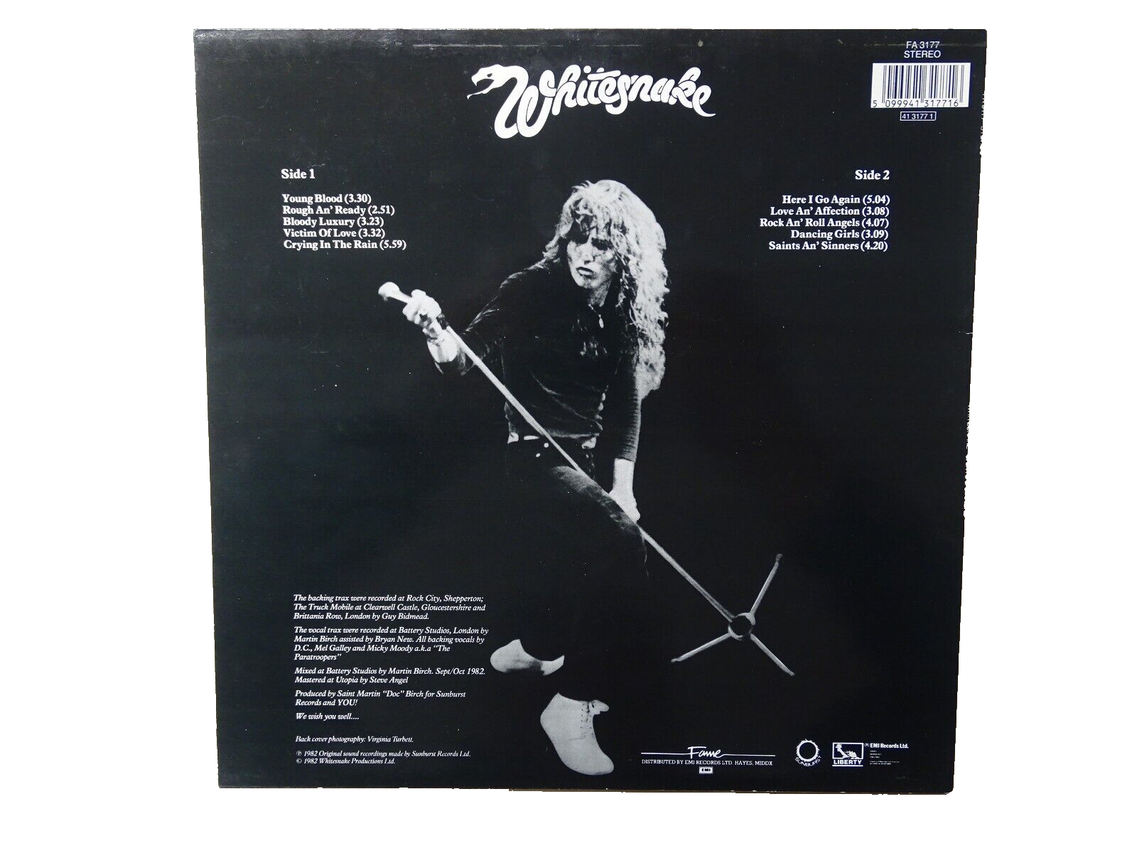 Whitesnake Saints & Sinners (Vinyl album 12 inch) FA 3177 eBay