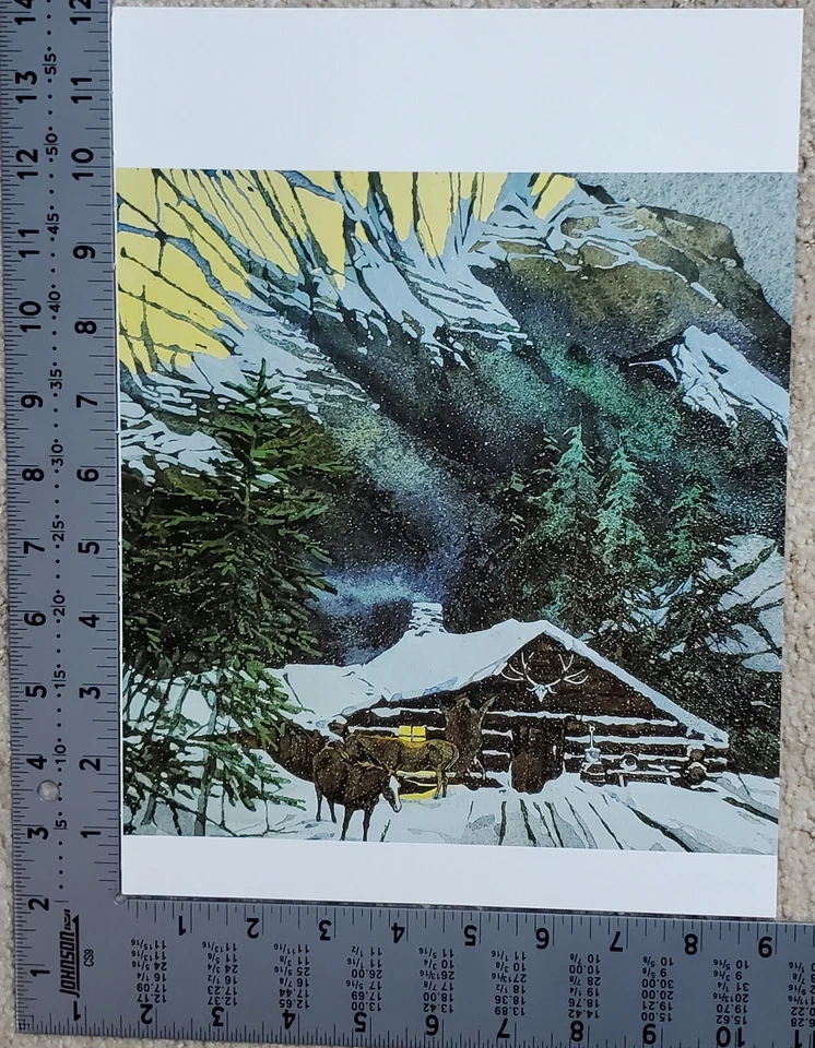 Impresión artística Bev Doolittle “Chili Night” - Placa de libro litográfica a color 9x9 - Occidental Foto 3 de 3