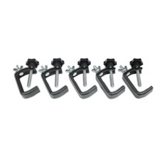 Party Clamp Set schwarz (5 Stück) - Haken f�...
