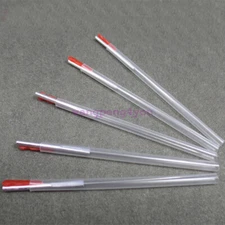 Acupotomy Flat Head Acupuncture Aluminum handle P type single Needles tube 100