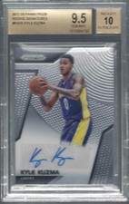 KYLE KUZMA 2017-18 PANINI PRIZM ROOKIE SIGNATURES AUTO RC BGS 9.5 w/ 10 AUTO GEM
