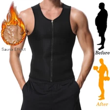 Fajas Reductoras Abdomen Para Hombres Sudar Perder Peso Entrenador Gym Vest Slim