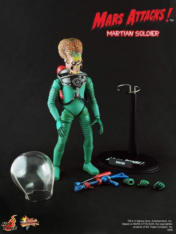 マーズアタック Martian Soldier Hot Toys 激レア New Hot Toys 1/6 Mars Attack! Martian Soldier MMS107 Japan