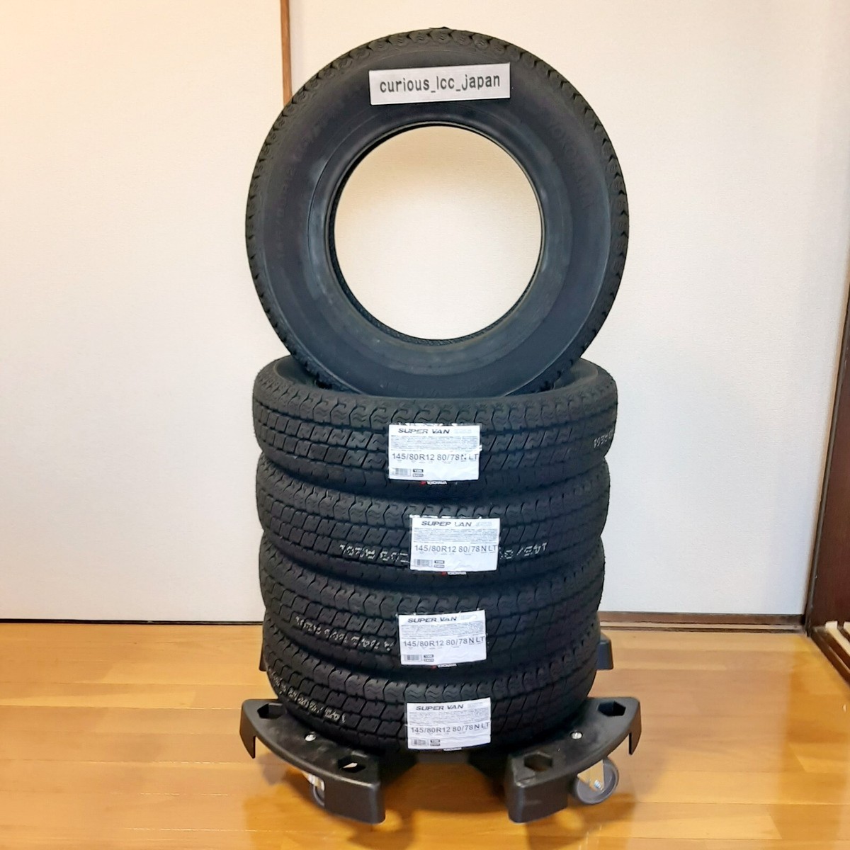 YOKOHAMA SUPER VAN Y356 145/80R12 80/78 145R12 6PR Set of 5