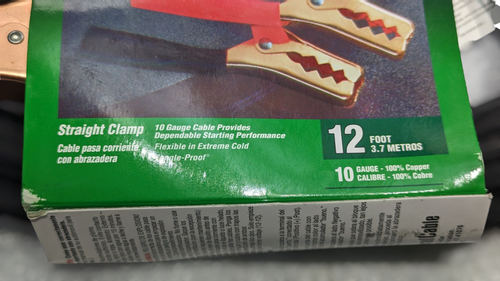 ProBoost 1000 10 GAUGE 12 Gauge Emergency Jumper/Booster Cable 100% COPPER - Bild 2 von 4