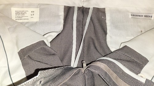 PANTALONE UOMO GEOFFREY BEE W 34 L32 COLORE NERO/ABBRONZATURA CLASSICO ABITO PANTALONE - Foto 6 di 9