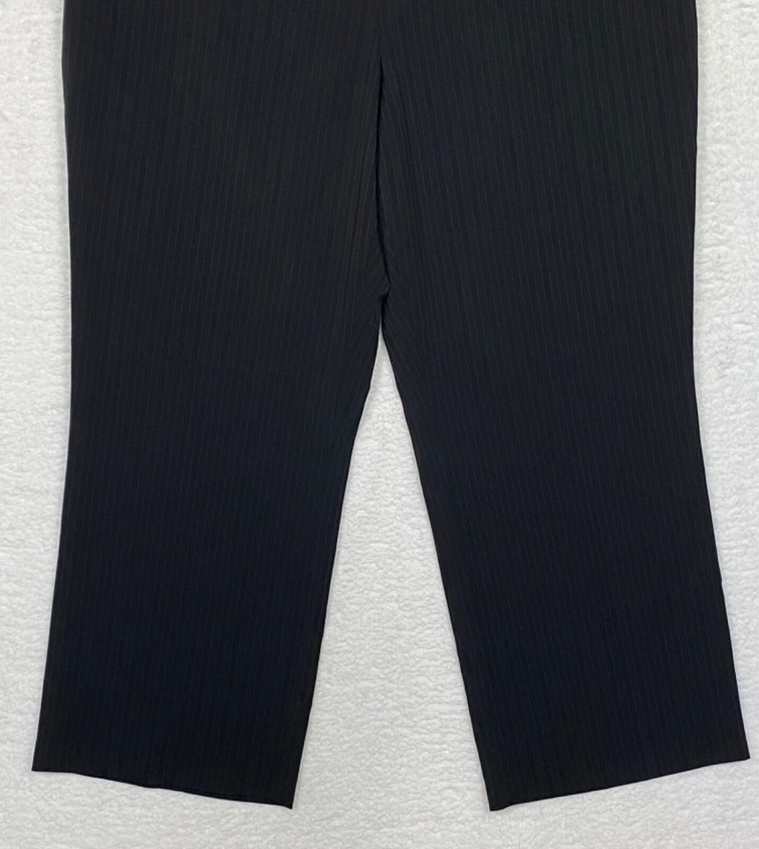 Studio 1940 Dress Pants Womens Plus 24W Straight Leg Pinstripe Stretch Career - Image 4 of 4