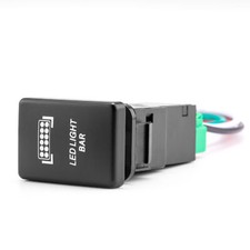 Blue Led Led Light Bar Push Button Switch For Tacoma 2012-2023 Center Only Blue Led Led Light Bar Push Button Switch For Tacoma 2012-2023 Center Only