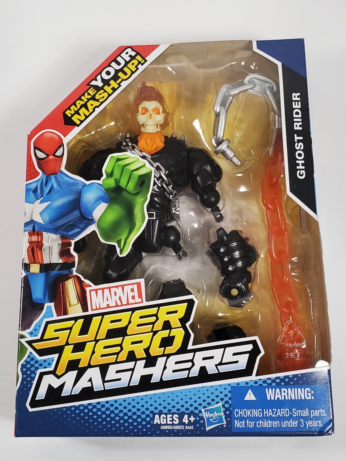 GHOST RIDER MARVEL MASHERS ACTION FIGURE JOHNNY BLAZE HASBRO MOSC 6