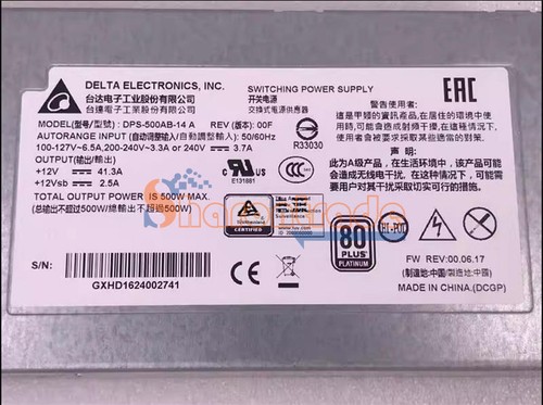 Gebraucht 1PCS Delta DPS-500AB-14 A Server Wechsel Netzteil 500W 12V 41.3A