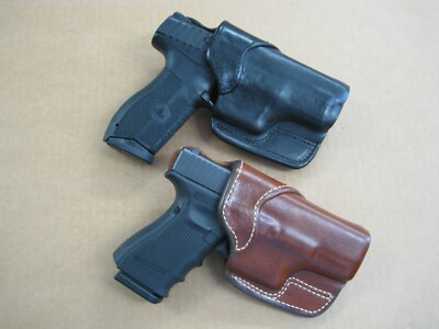 Azula Leather Cross Draw Carry Handgun Holster CCW For Pistols With Optics