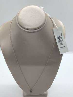 Vanessa Lianne Vermeil Camille Damen-Halskette silberfarben eine Perle neu 195 $