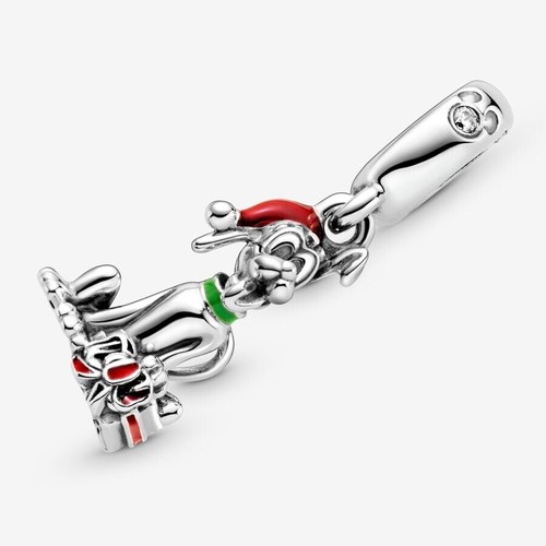 Original PANDORA Disney Pluto Weihnachtsgeschenk Charm Anhänger - Bild 4 von 5