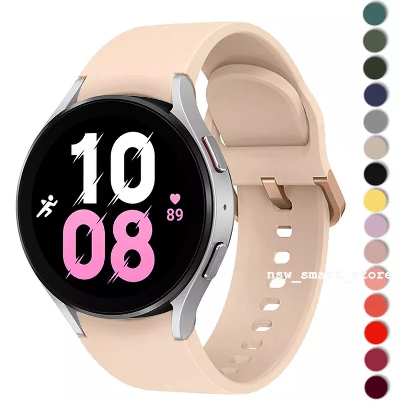 For Samsung Galaxy Watch 4 5 6 40 44mm 5 pro 45 Silicone Ridge Sport Band Strap