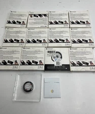 QTY 12 Fitfort Cell Phone Ring Holder Stand, 360 Degree Rotation, Black