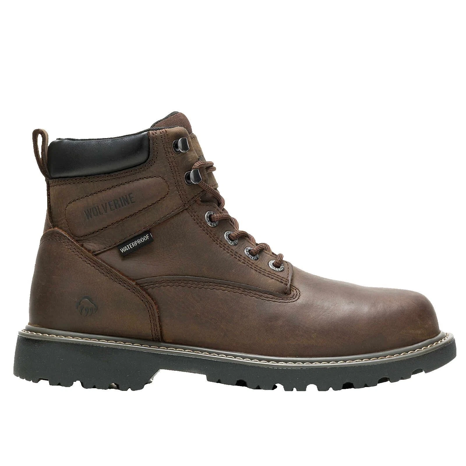 Wolverine Size 9.5 Men’s Floorhand WP SR ST Boots, Waterproof Leather Work Shoes