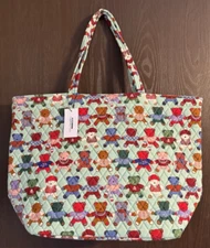 Vera Bradley Toasty Teddies Essential Grand Tote - NWT