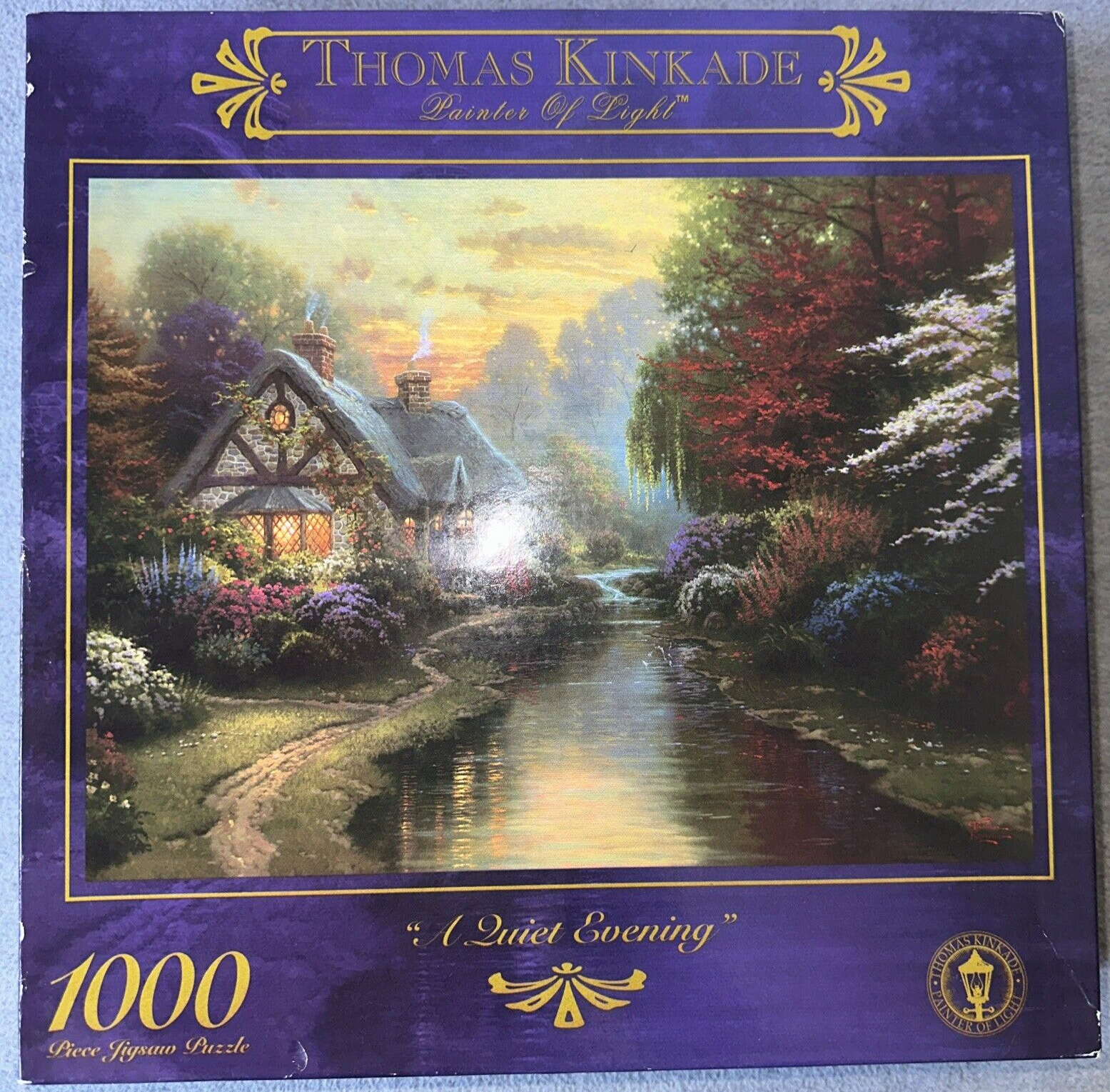 Thomas Kincade A Quiet Evening 1000-Piece Jigsaw Puzzle Painter of Light Collection  