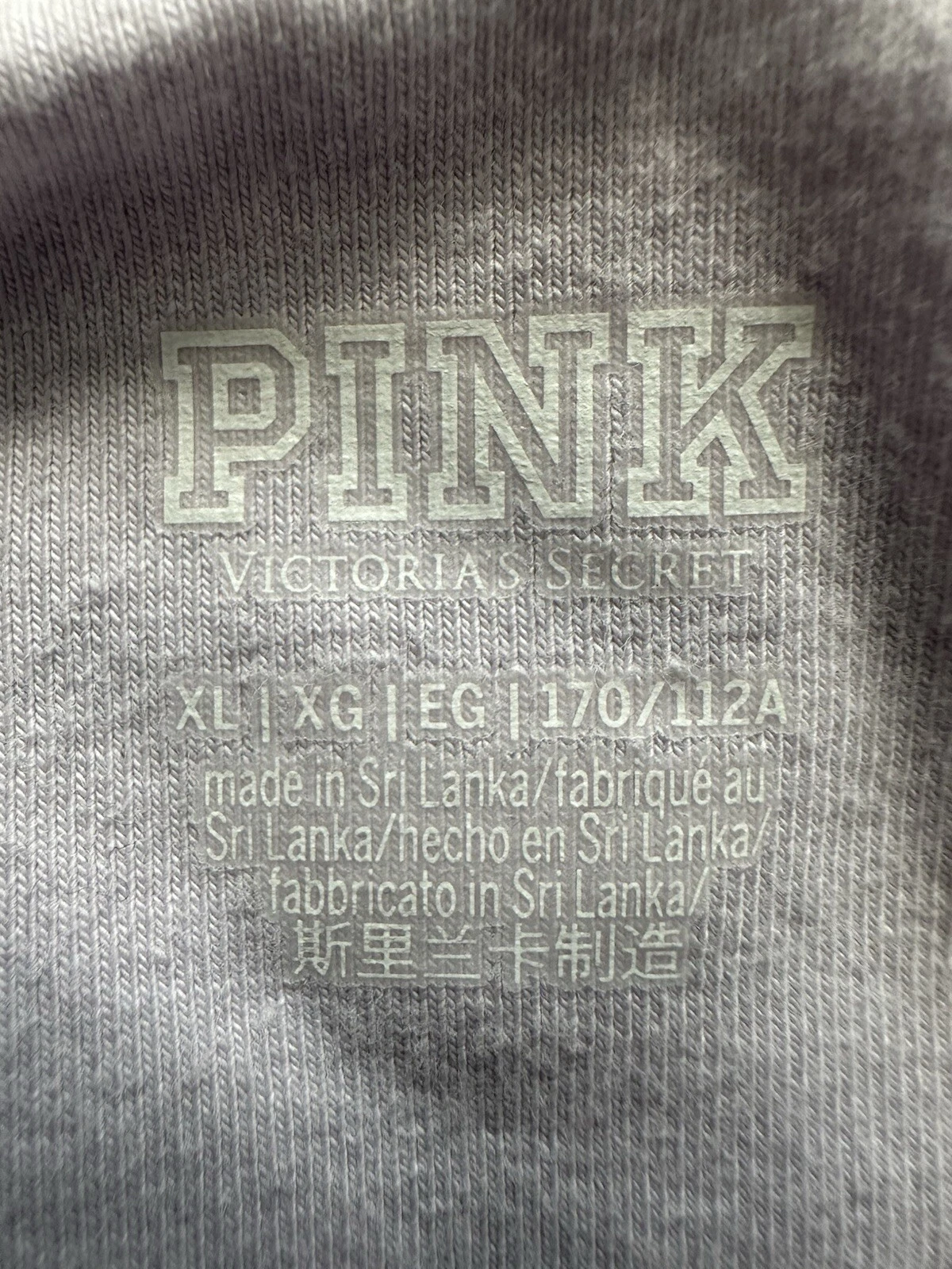 UNDERCOVER Abito donna Victoria's Secret ROSA costina scollo quadrato attivo taglia XL nuovo con etichette