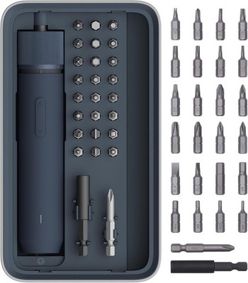 HOTO Elektro-Schraubendreher-Set verbessert 25-teilige Bits Magnetdeckel LED-Licht
