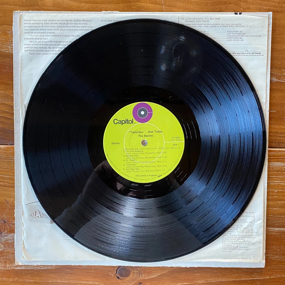 The Beatles - Yesterday and Today - Psych Rock-Classic Rock Vinyl LP – RP - Image 3 of 4