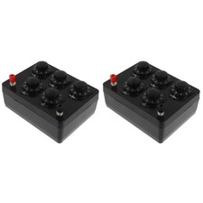 2 Pieces Resistance Box for Experiment Adjustable Assortment Resistor