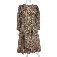 Ulla Johnson leopard print midi dress S