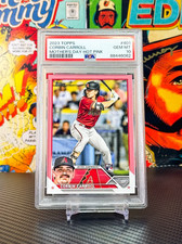 Corbin Carroll 2023 Topps #401 Rookie Mother's Day Hot Pink /50 PSA 10 Pop 2 RC