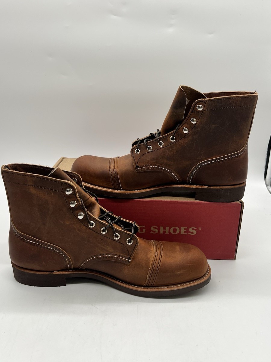 Red Wing Shoes Iron Ranger Heritage 8085 Men's Copper Rough Tough