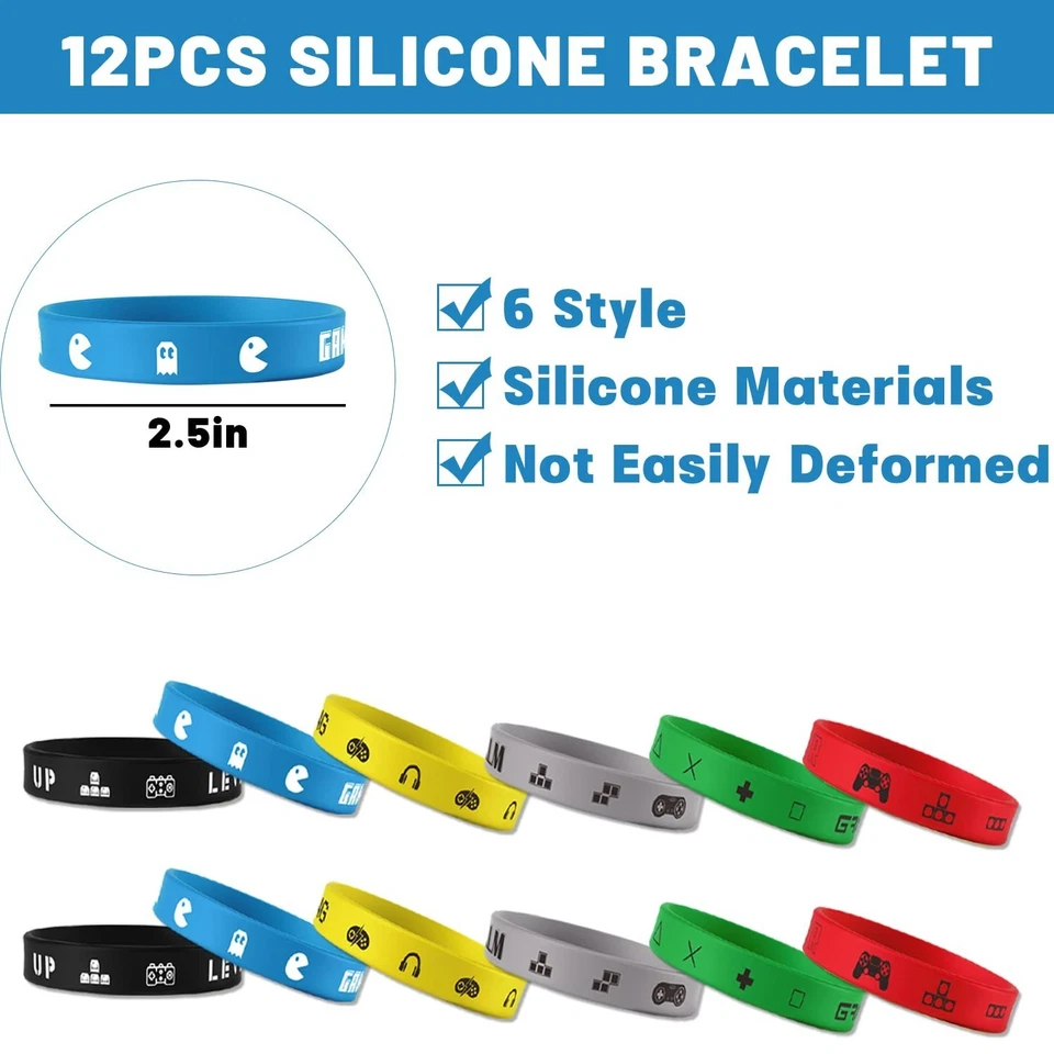 Предпочтения для детских вечеринок с видеоиграми — брелоки, браслеты, булавки, тату-наклейки - Изображение 4 из 4