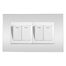 Single Double Light Switch Plug Socket Back Plate Finger Surround Panel Cover UK