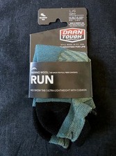 DARN TOUGH MEN RUN NO SHOW SOCKS ULTRA LIGHTWEIGHT W CUSHION TEAL SZ L 1039-NWT