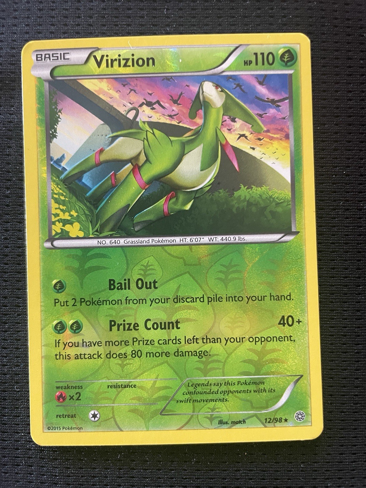 Virizion 12/98 XY - Ancient Origins Reverse Holo NM Condition