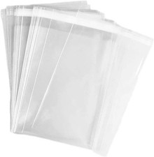 50 pcs Clear 9" x 12" Self Seal Cello Cellophane Bags Resealable Poly Bags 2.8