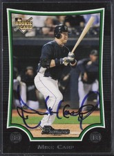 2009 Bowman Draft Pick Mike Carp RC On Card Auto #BDP9 Seattle Mariners 1B 