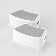 Step Stool for Kids 2 Pack   Toddler Potty Training Stool with Non-Slip Grip,