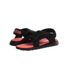 adidas Comfort EG2232 Sandal Black Kid's Boy's Size 2 New 100 Authentic