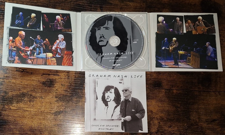 GRAHAM NASH : LIVE Songs for Beginners / Wild Tales DigiPak CD - Bild 2 von 3