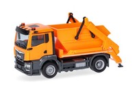 Herpa 319768 Man Tgs Nn Absetzkipper AK12, Kommunalorange