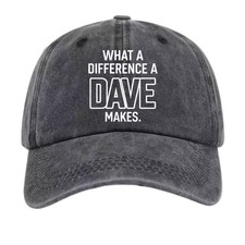 What a Difference a Dave Makes Baseball Cap, Classic Dad Hat