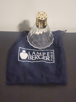 Lampe Berger Paris Clear Glass Fluted Pyramid Catalytic Fragrance Oil Lamp Bag