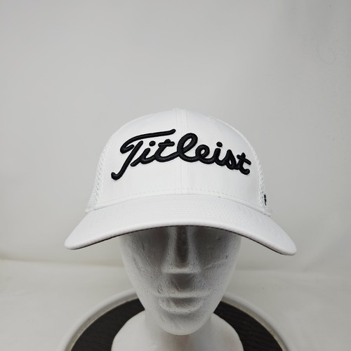Titleist weiße dunkle Logos Golfmütze Kappe FJ Pro V1 Größe L/XL neu mit Etikett schneller Versand