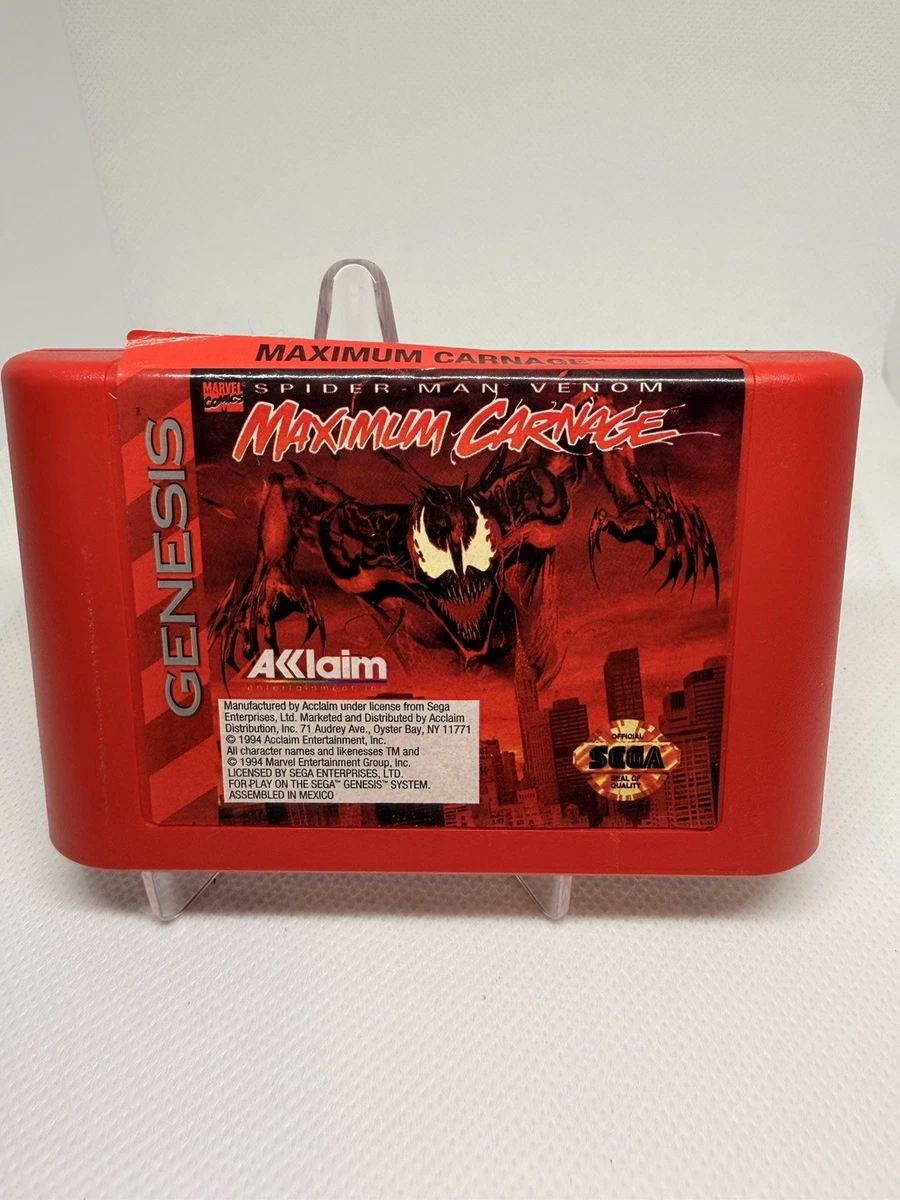 Sega Genesis Maximum Carnage Video Games for sale | eBay
