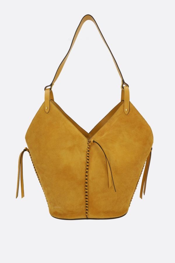 ISABEL MARANT Saffron Yellow Tampa Suede Shopping Shoulder Bag New & Authentic
